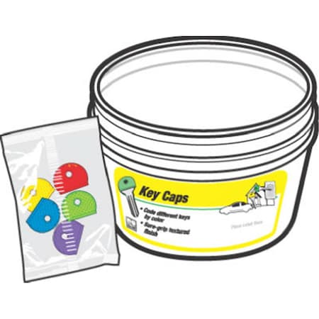 Hy-Ko KB134-BKT, Key Caps, 25PK 308117